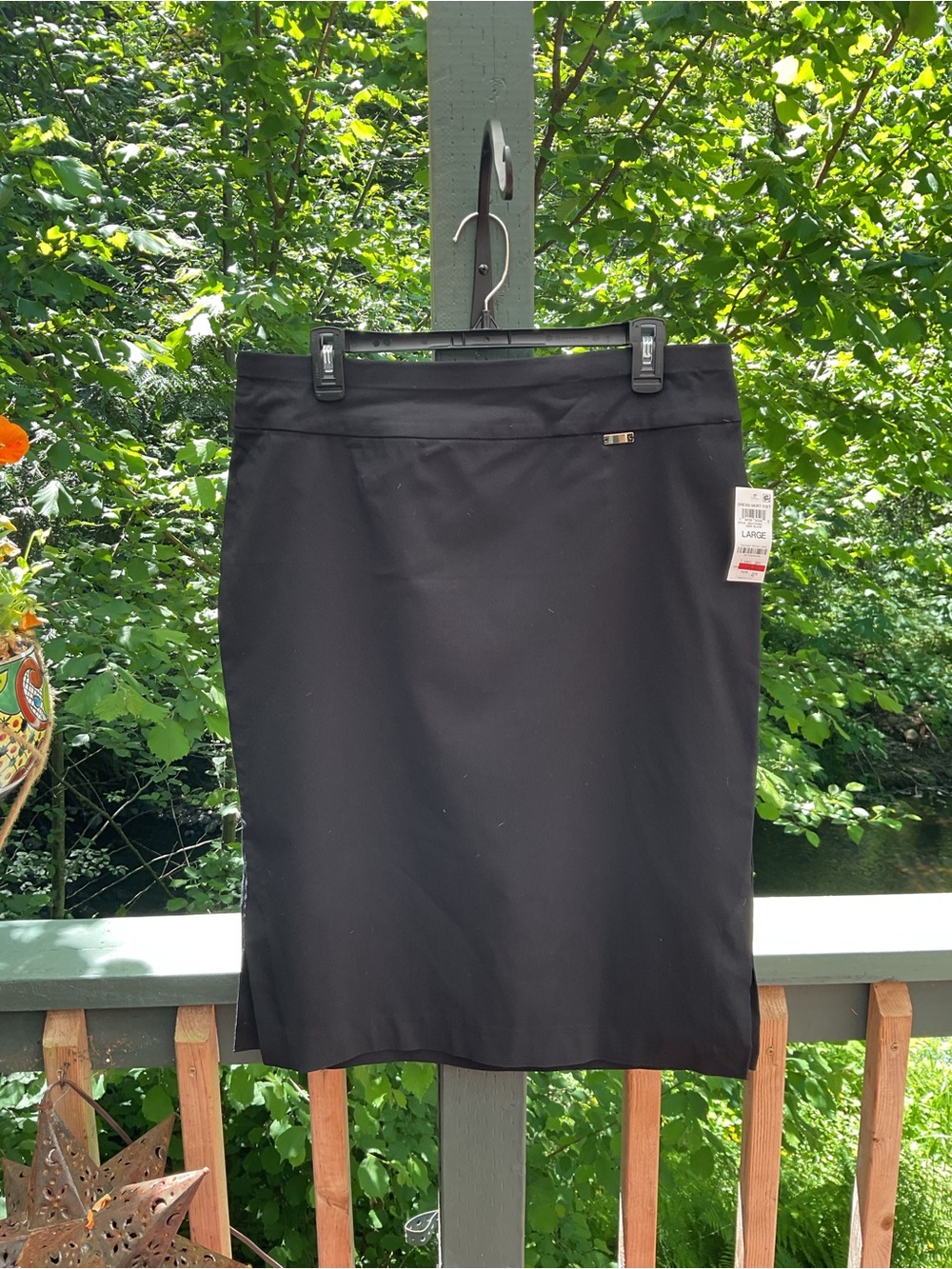 INC International Concepts Black Pencil Skirt